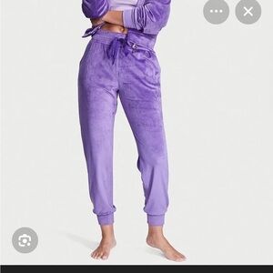 Victoria's Secret Vibrant Purple Velour Pants